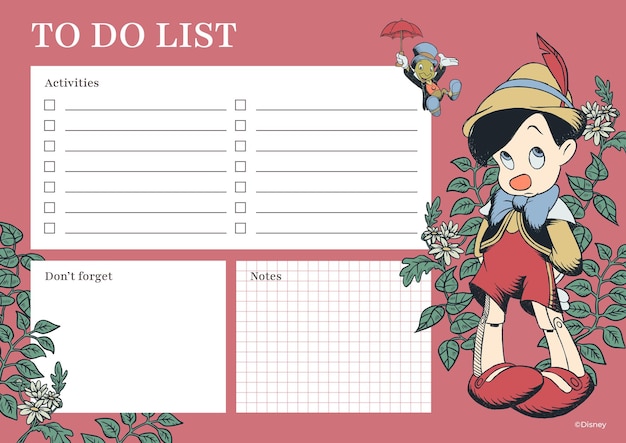 Lista de Pinocchio