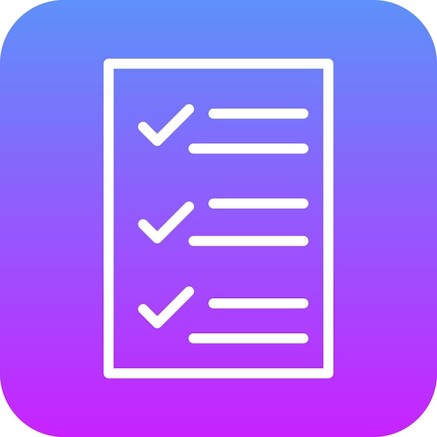 Lista de tareas Ilustración del icono vectorial del conjunto de iconos SEO y SEM