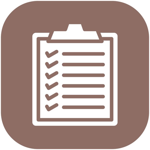 Lista de tareas Ilustración del icono vectorial del conjunto de iconos de trabajo desde el hogar