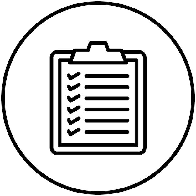 Lista de tareas Ilustración del icono vectorial del conjunto de iconos de trabajo desde el hogar