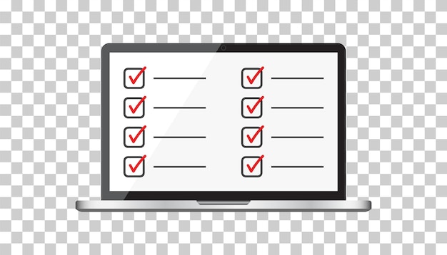 Lista de verificación de hombre de negocios con cuaderno Ilustración de vector plano de icono de lista de verificación