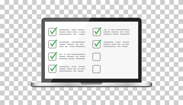 Lista de verificación de hombre de negocios con cuaderno Ilustración de vector plano de icono de lista de verificación