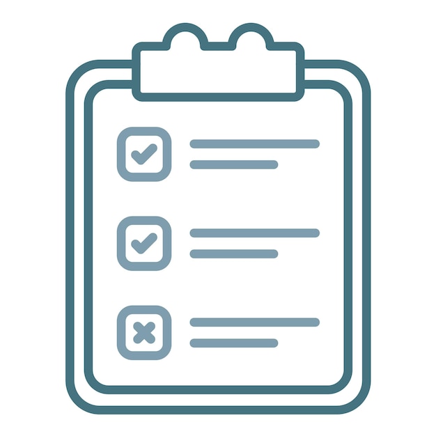 Lista de verificación Ilustración plana