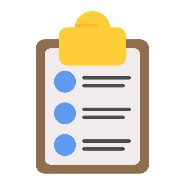 Lista de verificación Ilustración plana