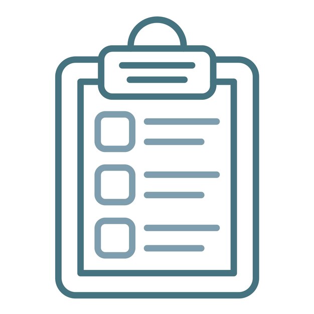 Lista de verificación Ilustración plana