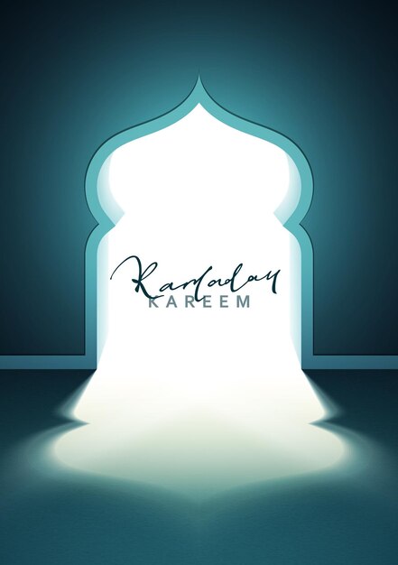 Listo para diseñar para la festividad religiosa de Ramadan Kareem.