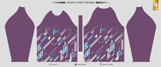 Listo para imprimir camisetas deportivas Patrones de ropa de entrenamiento y entrenamiento