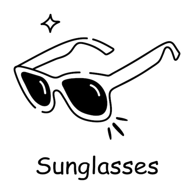 Listo para usar el icono de las gafas de sol