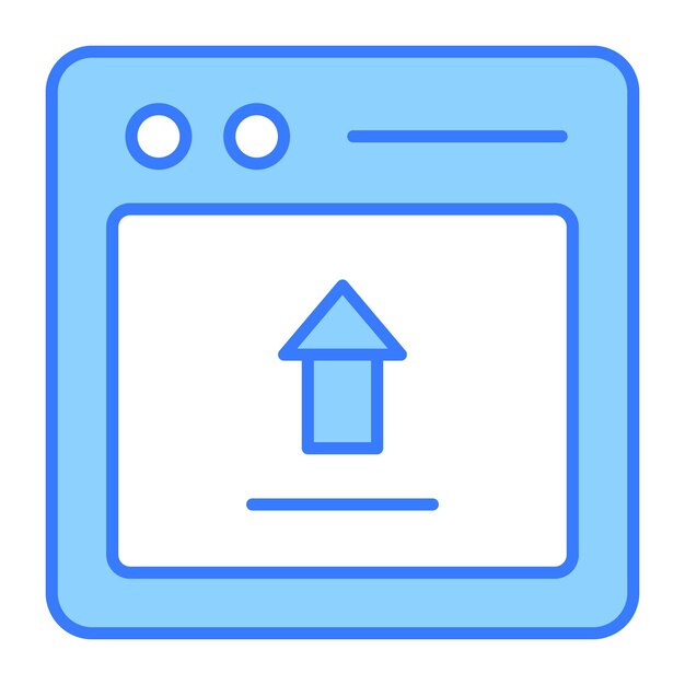 Listo para usar el icono plano de carga web en estilo editable para uso premium