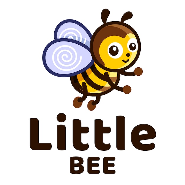 Little bee kids cute logo