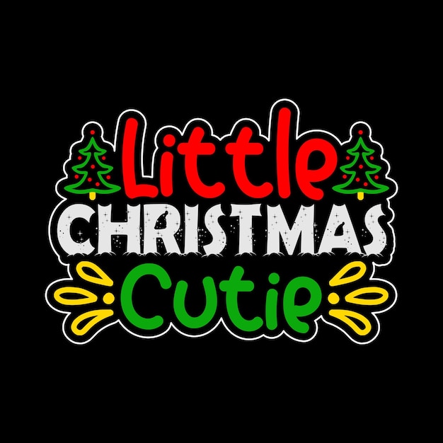 Little Christmas Cutie SVG Diseño navidad svg feliz navidad santa claus navidad 2023