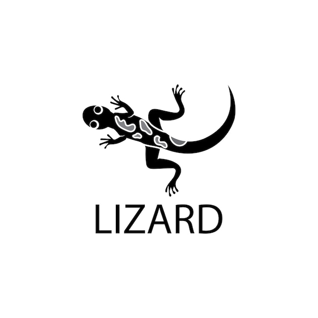 Lizard Chameleon Gecko animall logo y símbolo vector ilustración