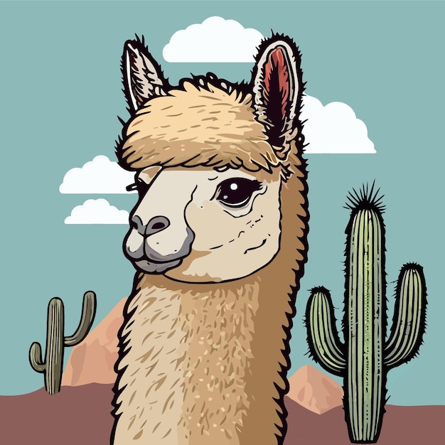 Llama de cabeza de animal mamífero