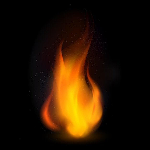 Llama de fuego ardiente