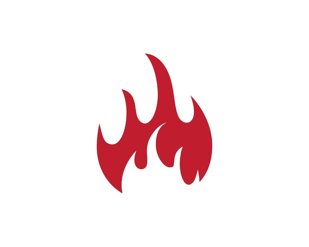 Llama de fuego logo template