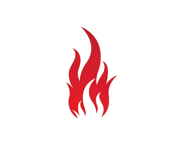 Llama de fuego Logo Template