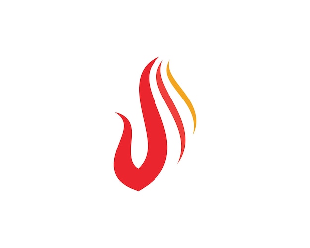 Llama icono fuego vector diseño