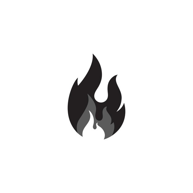 Llama icono fuego vector diseño