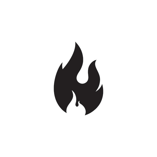 Llama icono fuego vector diseño