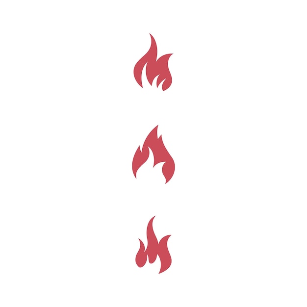 Llama icono fuego vector diseño