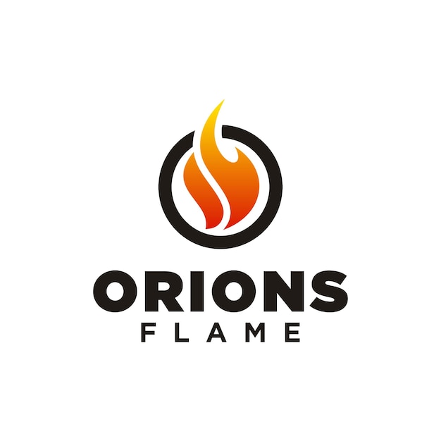 Llama con ilustraciones de plantilla de diseño de logotipo de letra O