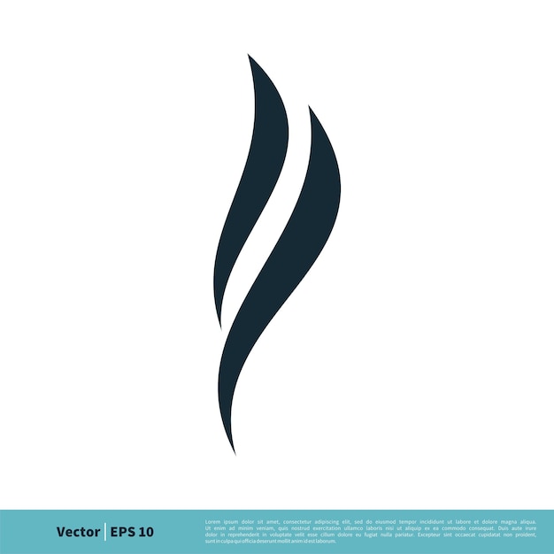 Llama Swoosh Icono Vector Logo Plantilla Ilustración Diseño Vector EPS 10
