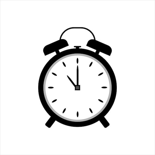 Llamada de despertador urgente Alerta de reloj de alarma moderno