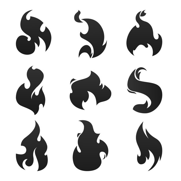 Llamas de fuego negro