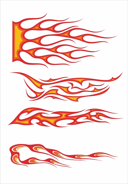 las llamas rojas y naranjas del fuego