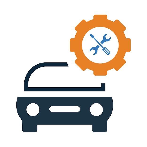 llave de engranajes destornillador de automóviles icono de reparación de automóviles