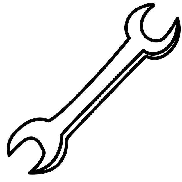 llave de línea para colorear