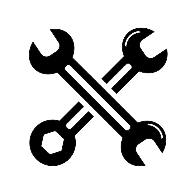 Llaves simples aisladas sobre fondo blanco Icono para aplicaciones y sitios web