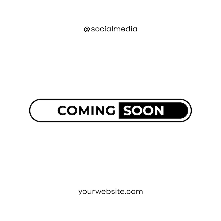 Vector llegando pronto cargando barra de redes sociales diseño de post plantilla de moda