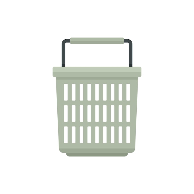 Llevar el icono de la cesta de la tienda grande Ilustración plana del icono de vector de la cesta de la tienda grande para el diseño web