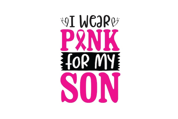 Llevo rosa para mi hijo Archivo vectorial