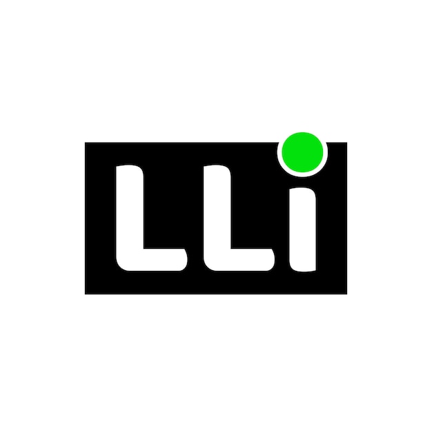 Vector lli nombre de la empresa letras iniciales monograma lli icono