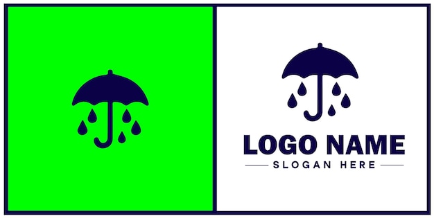 lluvia lluvia precipitación ilustración del diseño del logotipo único