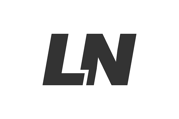 LN Techno Editable Font Logo para marca corporativa Diseño futurista audaz con ideas tipográficas únicas Tipo personalizado mínimo y letra dinámica