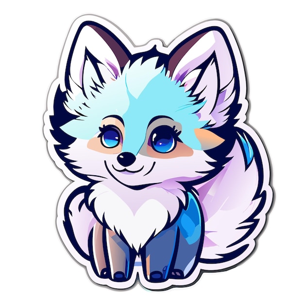 Lobo bebé lindo en el estilo de la pintura de acuarela patrón vectorial