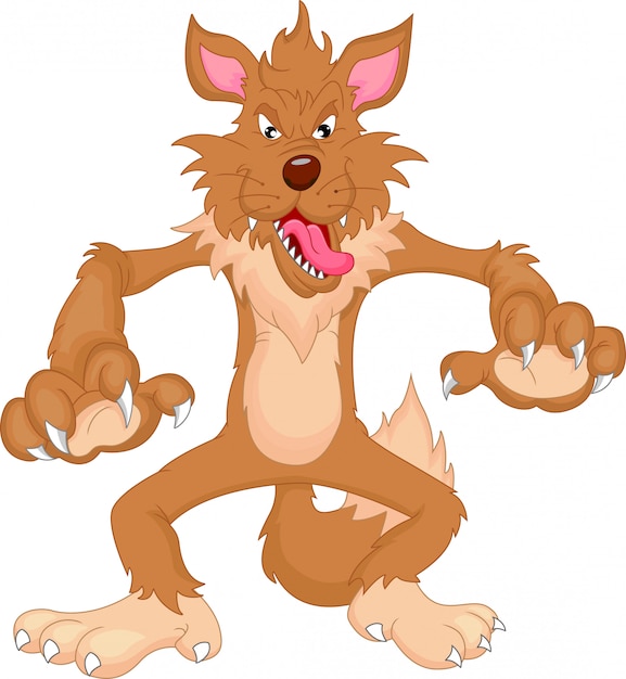 lobo de dibujos animados