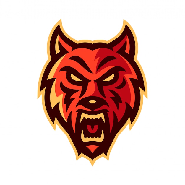 Lobo esport logo mascota