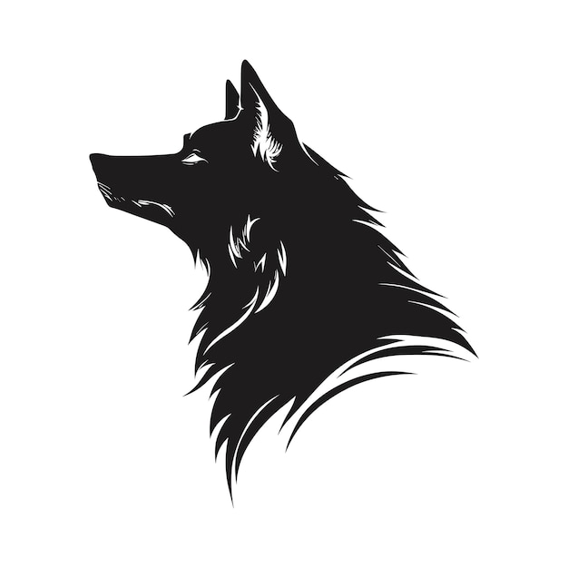 Lobo Vector logo Lobo Ilustración Lobo negro logo Animal Logo Vector Logo
