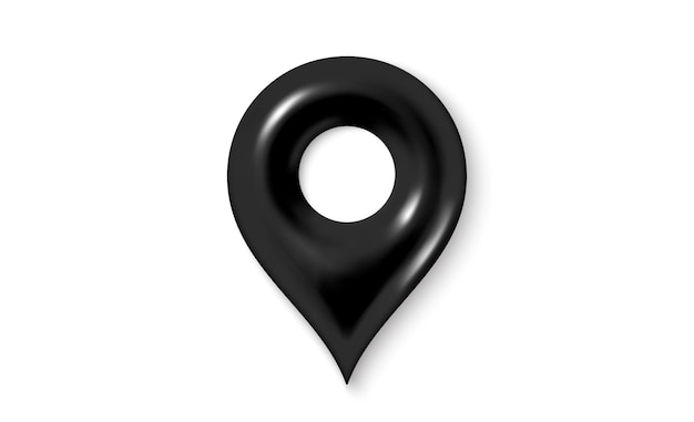 Localizar pin de mapa marcador gps diseño 3d de la ubicación mapa pin icono lugar puntero de posición etiqueta de destino