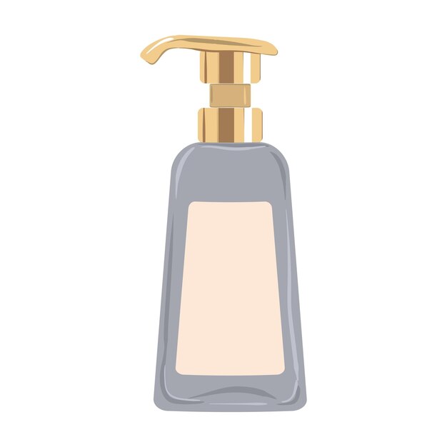 Loción cosmética con dispensador Ilustración vectorial