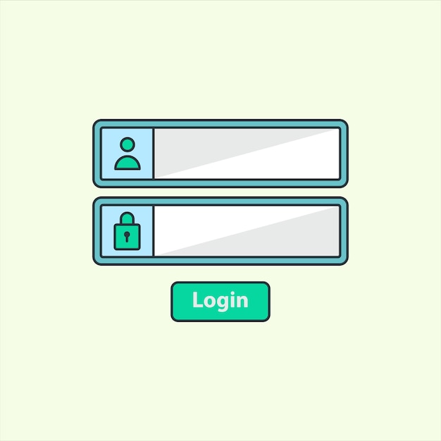 Login icon icon related to design elements suitable for web site app user interfaceselement printable etc flat icon style simple vector design editable