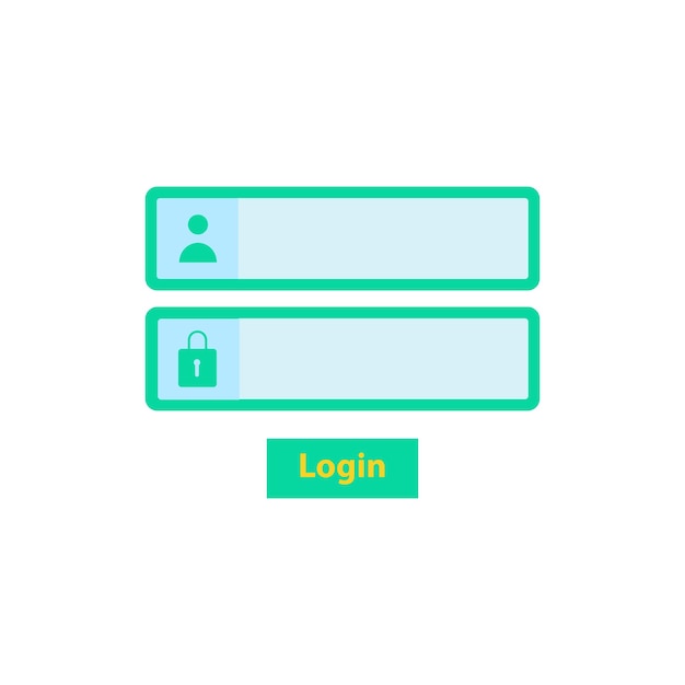 Login icon icon related to design elements suitable for web site app user interfaceselement printable etc flat icon style simple vector design editable