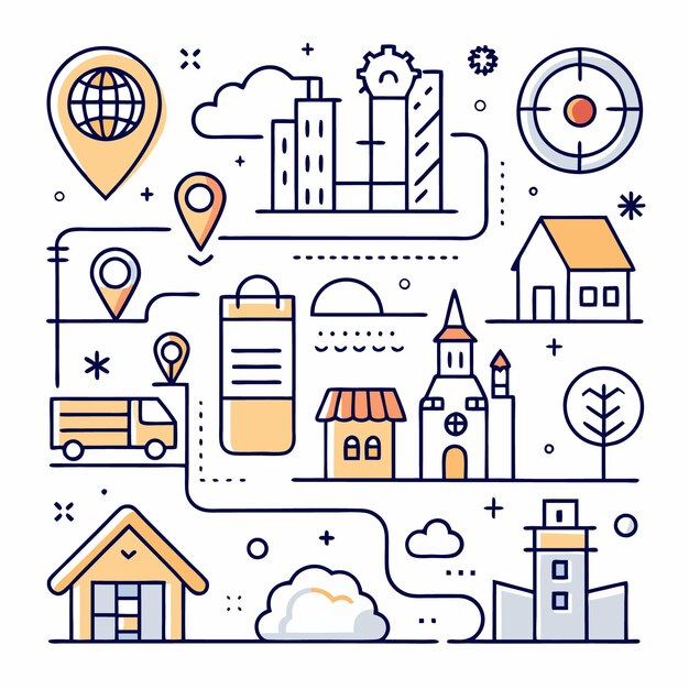 Logística global logrando el éxito con el seguimiento de la ubicación y la optimización de rutas