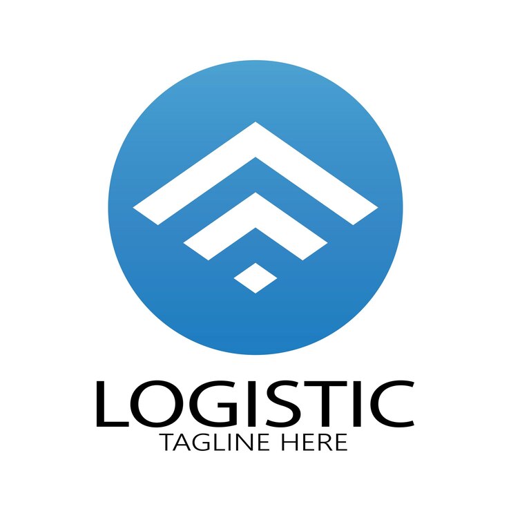 Vector logística logo icono ilustración vector diseño distribución símbolo entrega de bienes economía finanzas