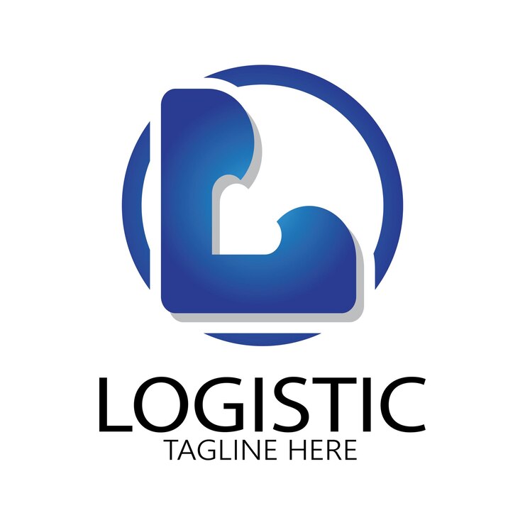 Vector logística logo icono ilustración vector diseño distribución símbolo entrega de bienes economía finanzas