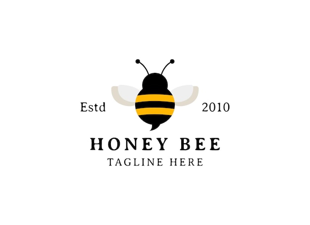 Un logo para una abeja melífera